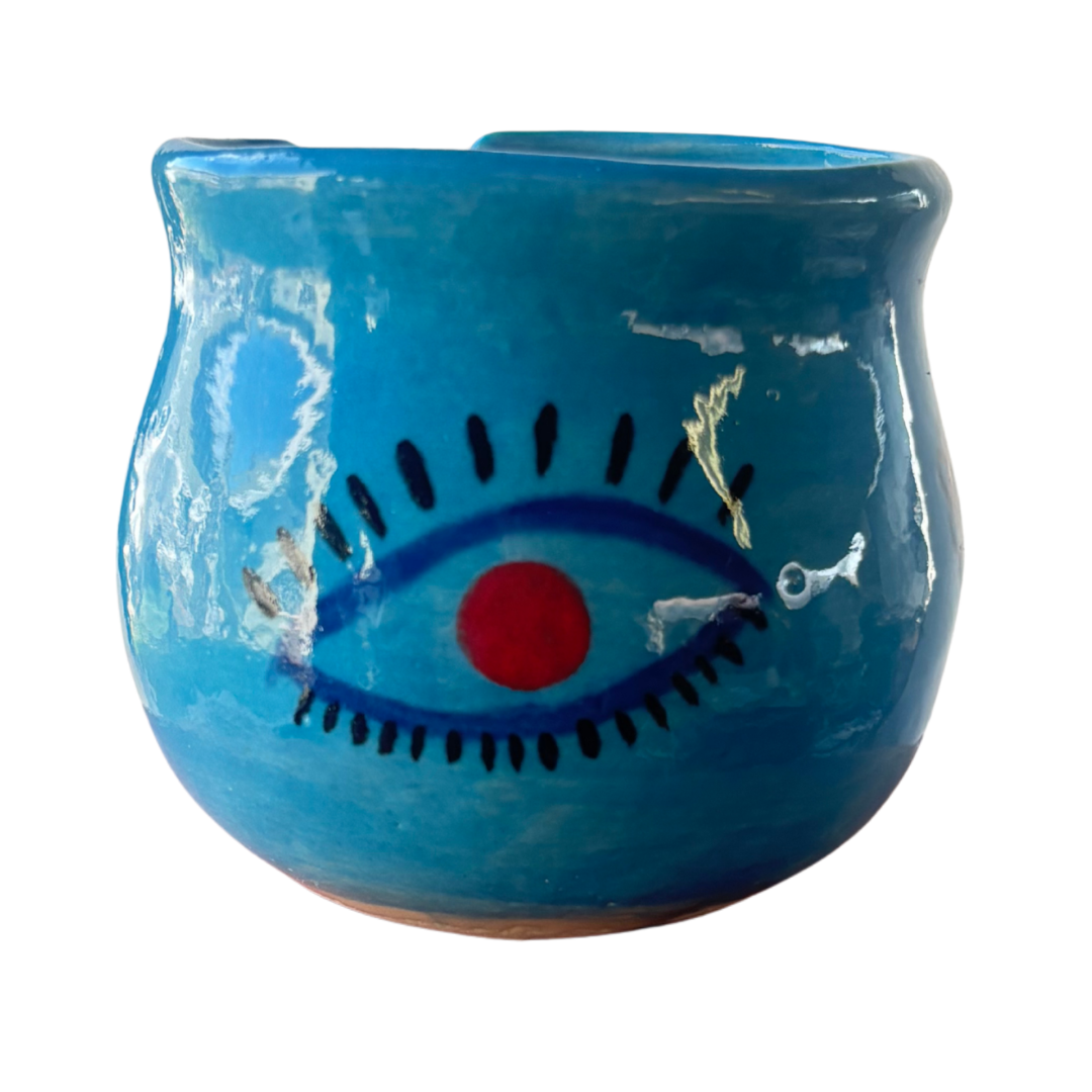 Frida’s Ojo Azul Sugar Pot — Blue Eye - Image 2